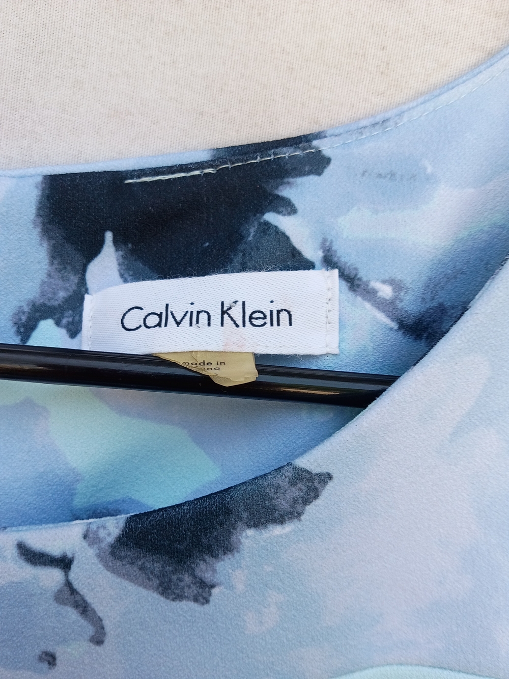 Calvin Klein Mint Floral Printed Sheath Midi Dress - Picture 3 of 4